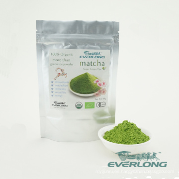Polvo estupendo del té verde de Matcha Estilo japonés el 100% orgánico UE Nop Jas Certificó la pequeña orden disponible (B1)